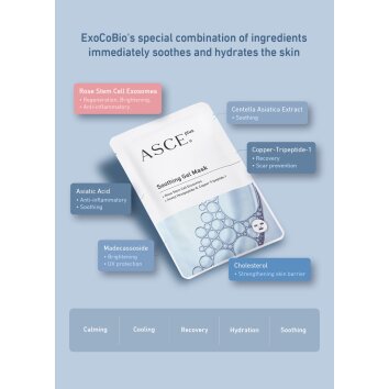 ASCEplus Beruhigende Gelmaske mit Exosomen- 1 Stück